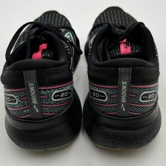 Brooks Glycerin 20 Womens Size 9 Running Shoes Black Pink Teal 1203691B005 - Picture 4 of 14